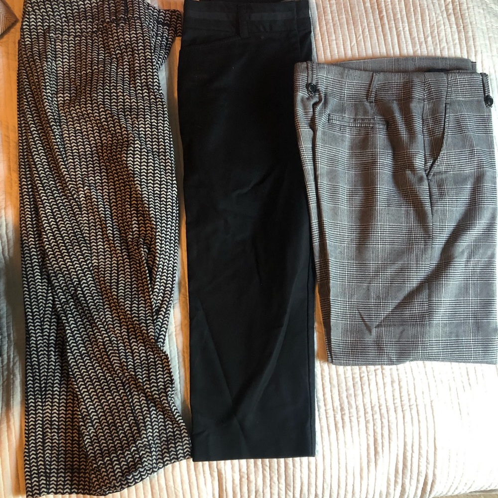 Black and white pant bundle